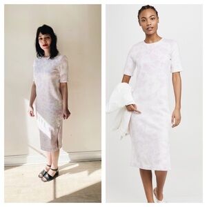 525 America / Tie Dye Midi Dress in electric lilac